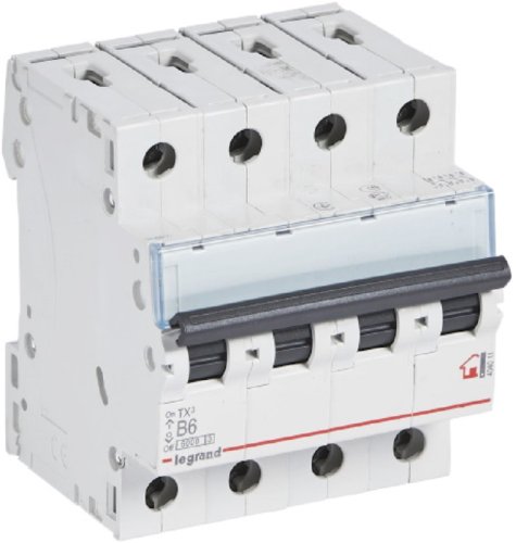 Выключатель автоматический Legrand TX3 6000 4п 6А B 6кА картинка